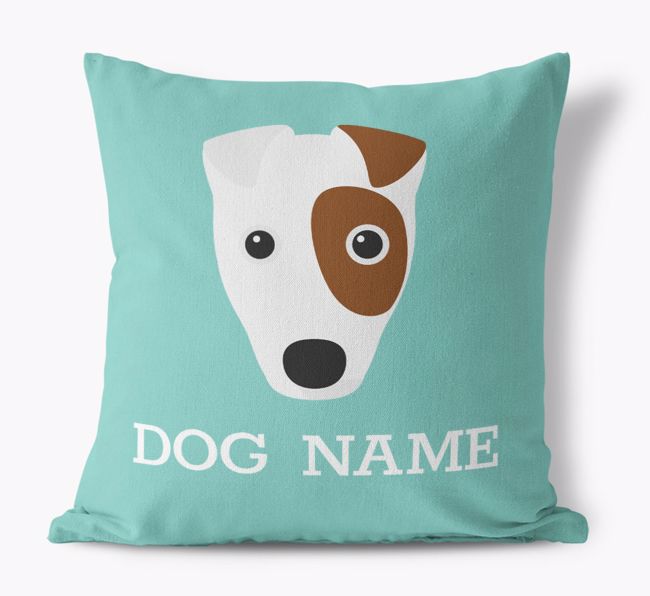 {dogsName}'s Icon: Personalized {breedFullName} Canvas Pillow